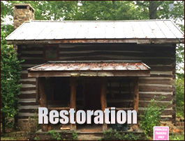 Historic Log Cabin Restoration  Macclesfield, North Carolina